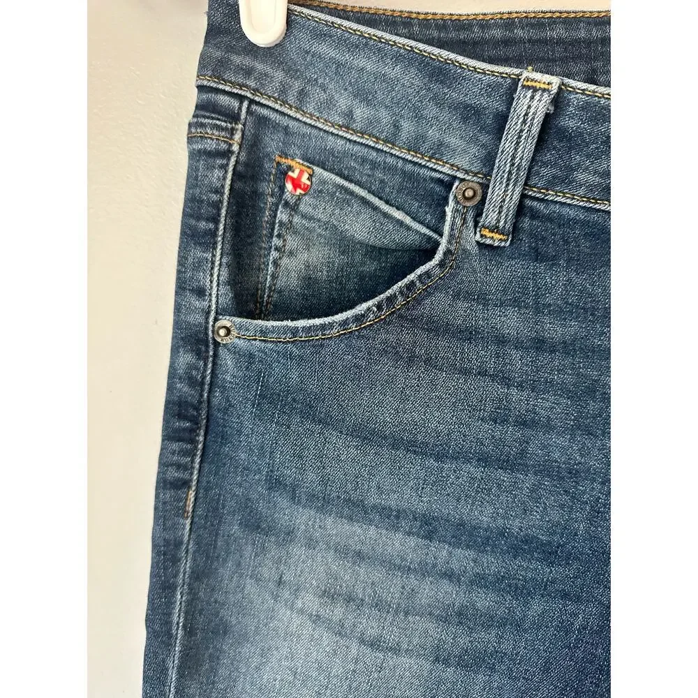 Hudson Women’s Baraca Straight Crop Cuffed Jeans Size 26 - Picture 3 of 7